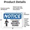 Signmission Property Patrolled By Armed Security Guard OSHA Notice Sign, Vinyl Decal, 7in W x 5in L, 2PK OS-2PACK-NS-D-57-L-16435 - alternate 5